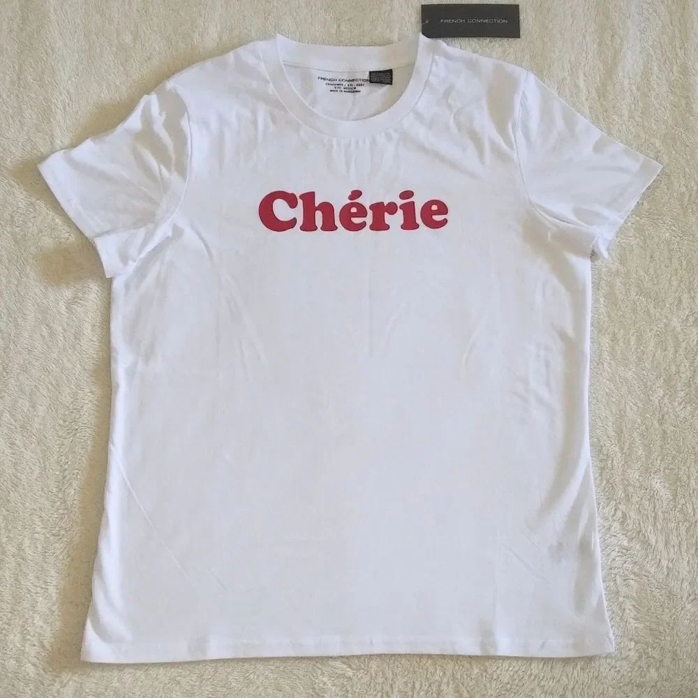 French🇫🇷 Connection "Cherie"👩💕 Tee - NWT